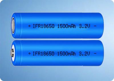 Batería de alta descarga LiFePo4 18650 3.2V 1500mAh Batería recargable CE con 2000 ciclos de vida