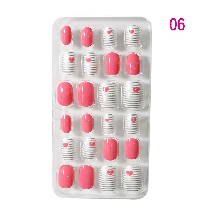 Cute Cartoon Short Kids False Nail Safe ABS Self Adhesive					
					
				

