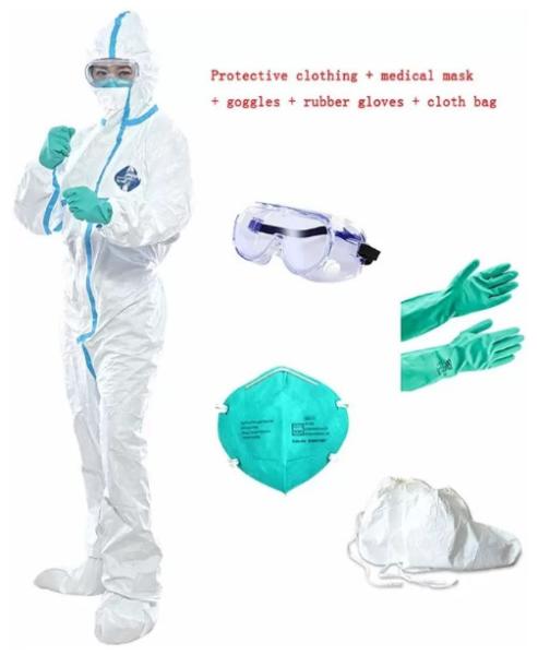 Unisex Disposable Protective Suit , Lightweight Disposable Coveralls Optional Size