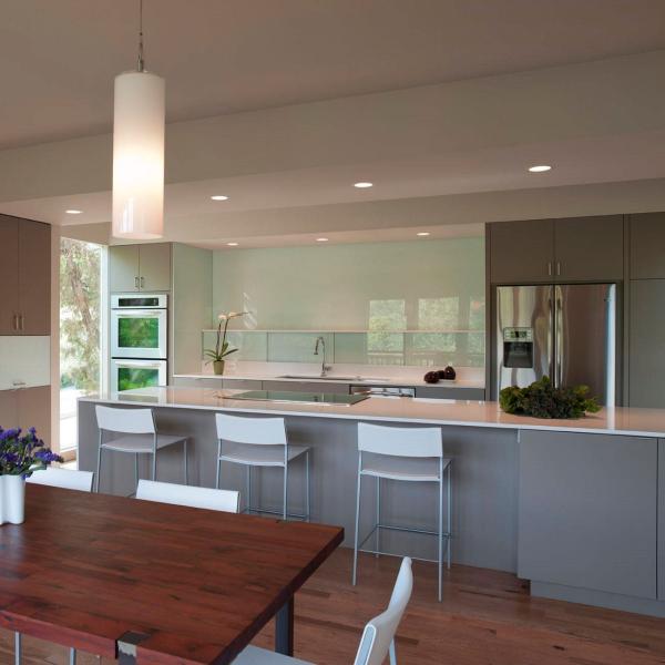 Metallic Grey PVC Kitchen Cabinet Modern Modular Wood