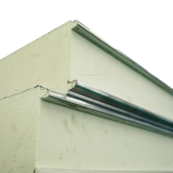 Porte de retour standard alimentaire 1120mm largeur 150mm PIR PUR panneau pour une grande marche dans le congélateur -25c