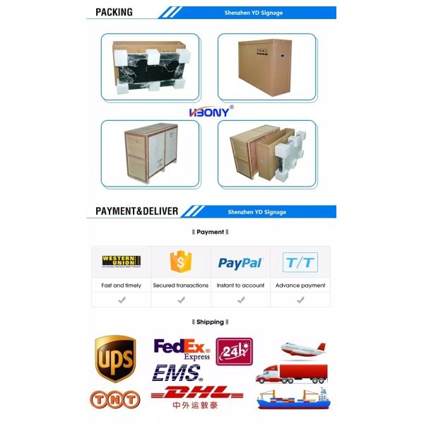 Стена 55 дюймов установила настенный дисплей LCD дистанционного управления Signage цифров видео- для магазина