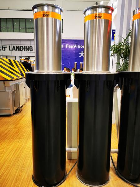 271mm Diâmetro Alto padrão de segurança Anticurso Controle remoto Hidráulico Automático de aumento do tráfego Bollardo
