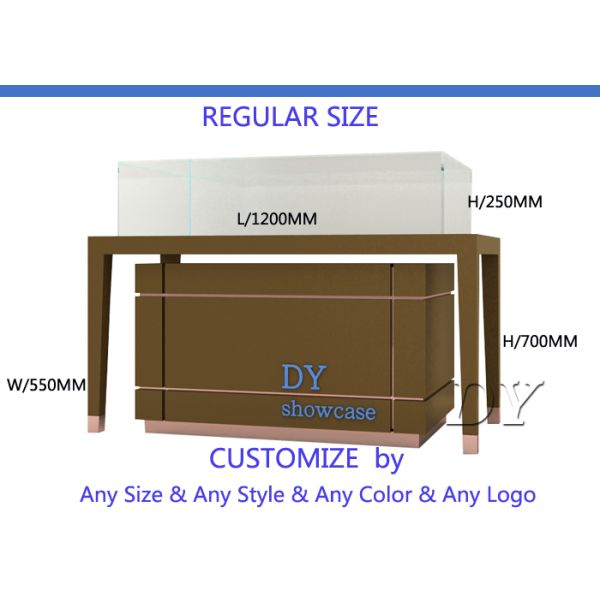 High End Glass Jewellery Showcase / Jewelry Counter Furniture