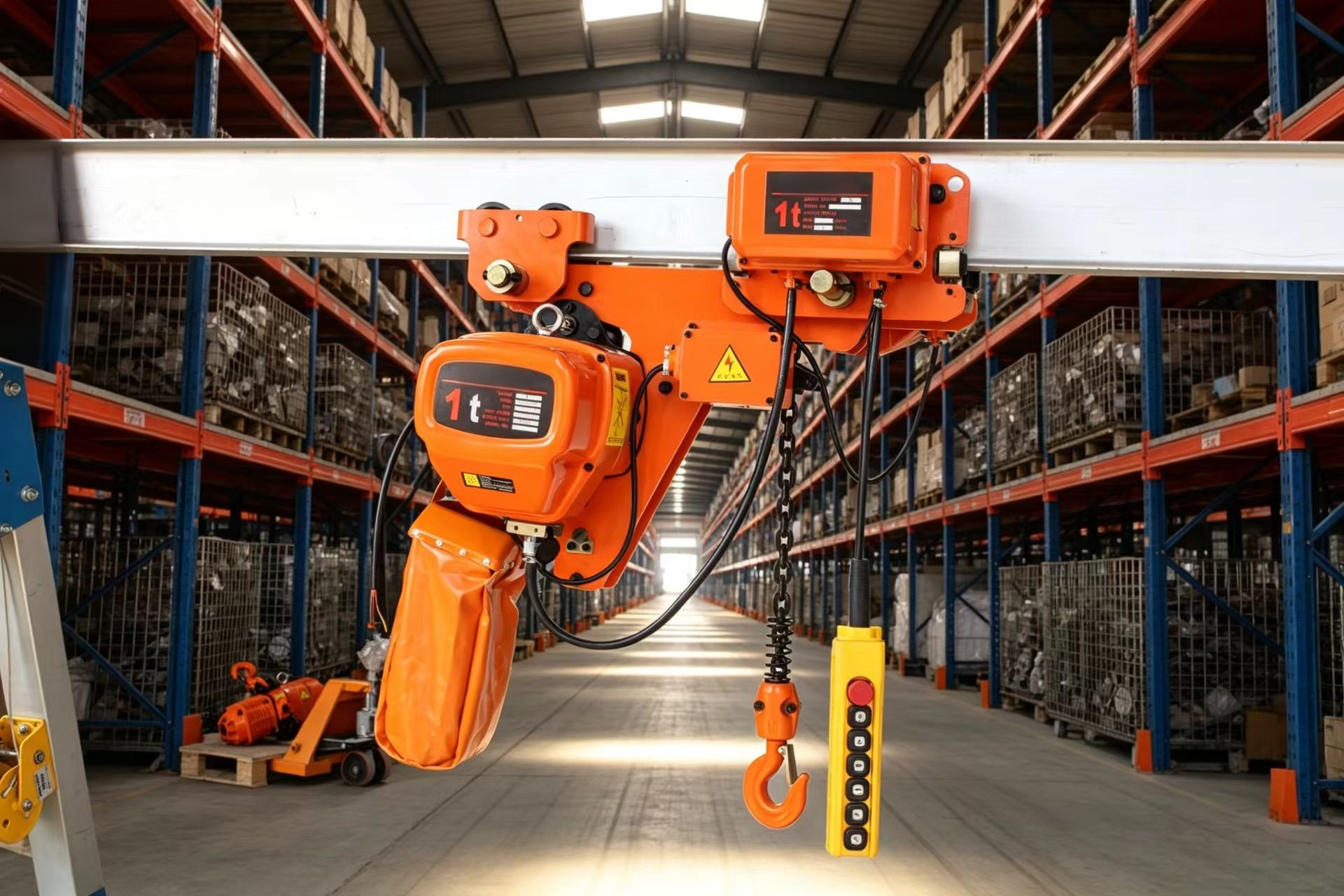 HHBB Chain Block Hoist Customized Electric Hoist With Trolley