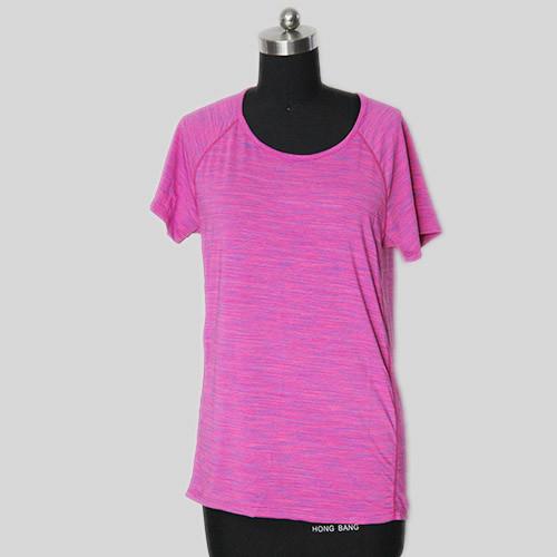 Pink Sportswear Yoga Workout Clothes Breathable Offset Printing For Women