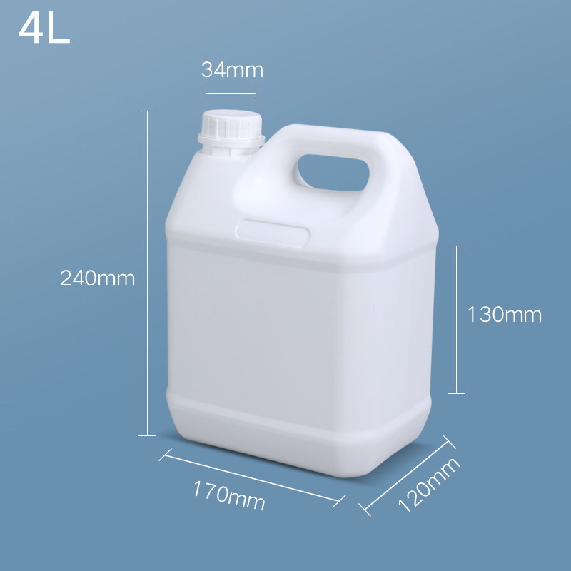 1 галлон фторированные бутылки Hdpe квадратный Джерри может печать на экране