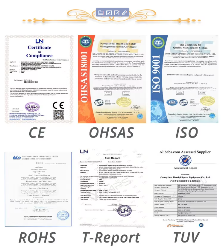 LLDPE Custom Playground Slides Training Center Educational Play Area