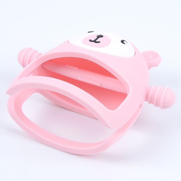 Baby Products Bear Shape Silicone Non-Slip Out Gum Toy Food Grade Safety