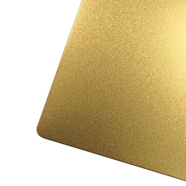 0.5mm Decorative Stainless Steel Sheet Gold Color Bead Blasted JIS Standard
