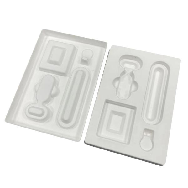 Disposable Wet Press Pulp Tray , Recycled Bagasse Custom Molded Pulp