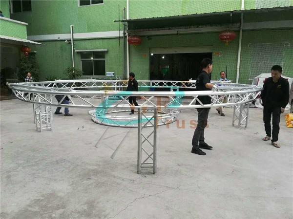 Guangdong Factory High Quality Aluminum Light Truss For Conert Event  Exhibition Circle Truss For Sale