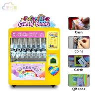 70Kg Capacity Automated Candy Beans Vending Machine 163*65*180cm Yellow