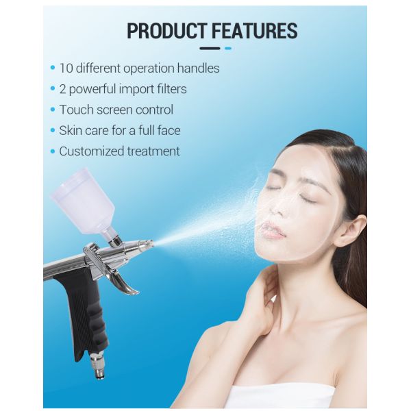 Portable Hyro H2o2 Small Bubble Hydra Aqua Peel Facial Machine 10 in 1