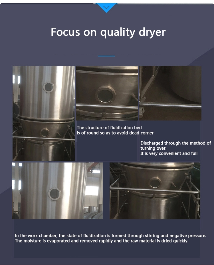 Fluidized Bed Drying 11rpm 451kg/H FBD Pharma Machine