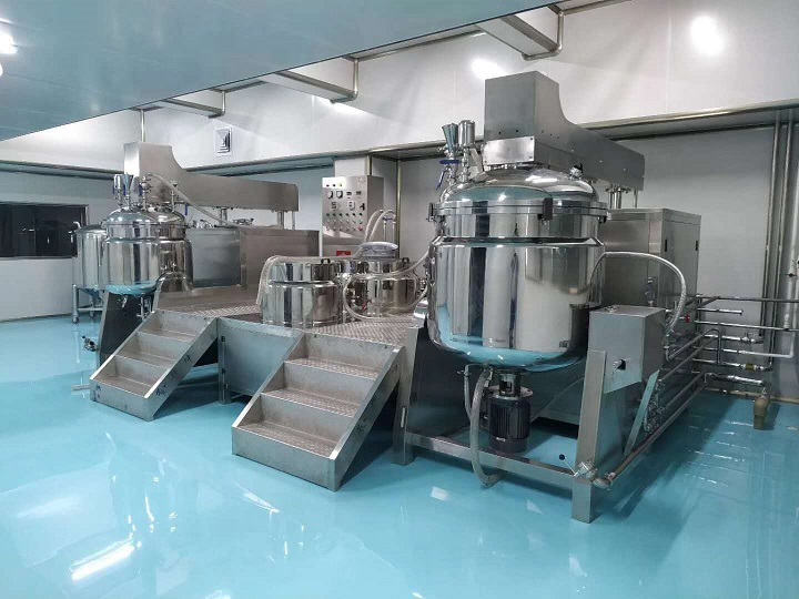 Automatic Toothpaste Cream Shampoo Detergent Vacuum Ultrasonic Emulsifier Machine