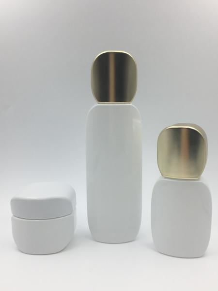 Flat Shape Glass Cosmetic Cream Jar Various Painting