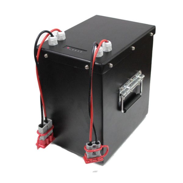 Custom 120Ah 24V LiFePO4 Lithium Iron Phosphate Battery Pack，Metal Enclosure with Dual Anderson Quick Disconnect Plugs for E-Boat Golf Cart，MSDS China Manufacturer