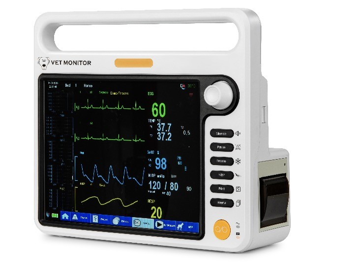 OEM Ветеринарный многопараметрический монитор 12,1 дюйма TFT LCD экран для работы с домашними животными