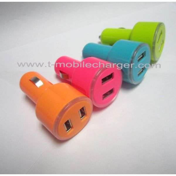Halo newest dual USB car charger /portable mini car charger/car accessories/Iphone charger