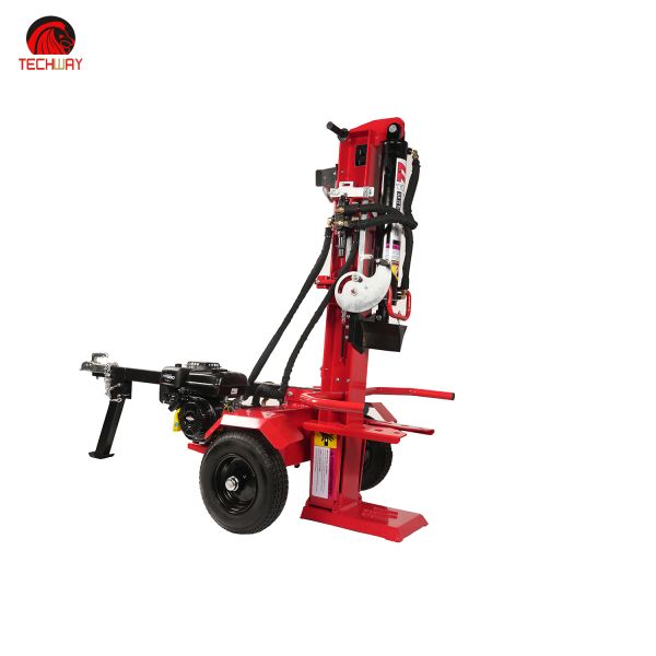 22 Ton Firewood Cutter Wood Splitter Machine 610mm 24 Inch Cylinder 6.5HP