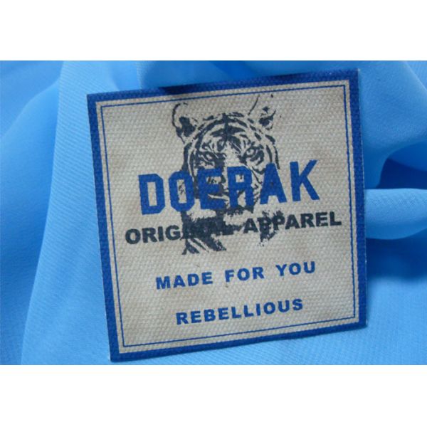 Подгонянные органические ярлыки одежды шелковой ширмы, небольшие ярлыки одежды хлопка