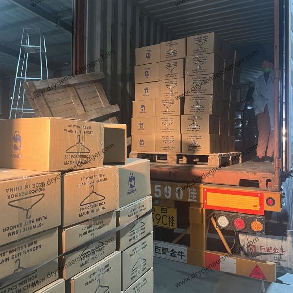 16inch White Color Dry Cleaner Wire Hangers Metal  For  Laundry Shops