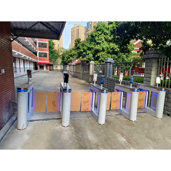 Retail Stores Small Size Swing Turnstile With Anti Tailgating Function