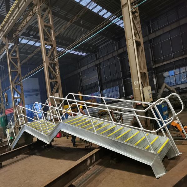 Steel Structure Staircase Steel Ladder HDG Painting Steel Fabrication Stairs