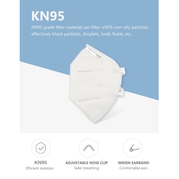 Breathable Disposable Face Mask Air Pollution Mouth Protective 4 - Ply