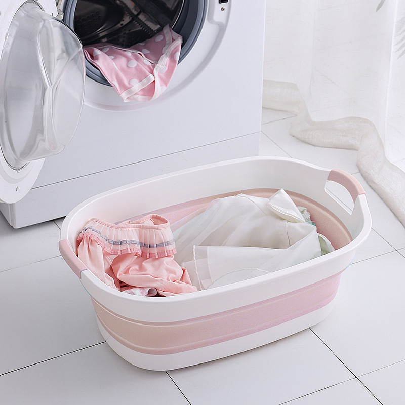 Bathtub Foldable Large  Telescopic Basin Laundry Basin Kitchen Washing Basin Storage Basket