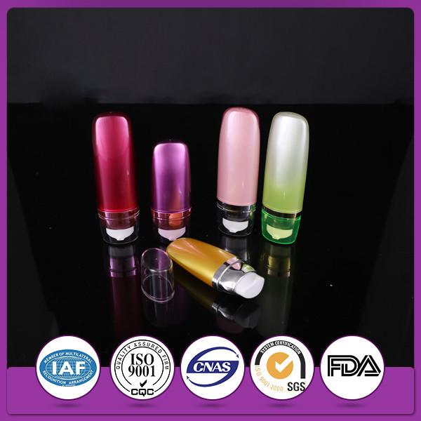 a loção 30ml plástica firme engarrafa garrafas cosméticas acrílicas da bomba do creme da luz do sol do BB