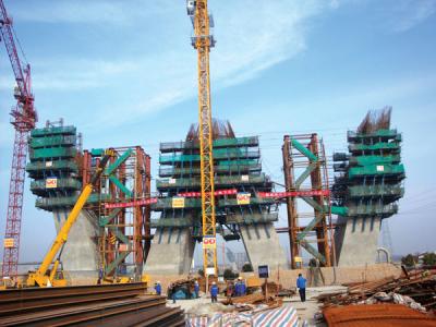 Yongjiang Bridge (Ningbo，China)-Automatic Climbing Formwork -ZPM100