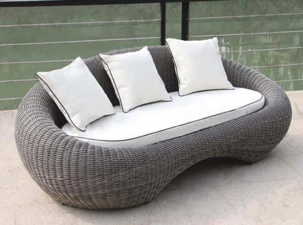 Leisure Aluminium PE Rattan Wicker furniture Outdoor Garden Backyard Sofa sets wicker Patio sofa