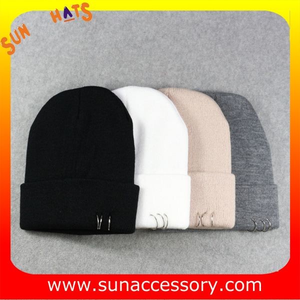 AK17016 Sun customized acrylic fashion promotion advertising beanie cap, logo can be sewing on the cap