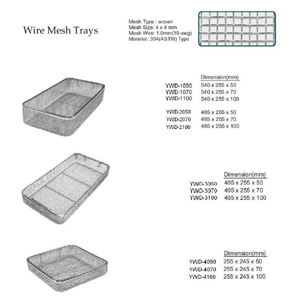 No Welded Joint Endoscope Sterilization Tray , Surgical Instrument Trays Stainless Steel