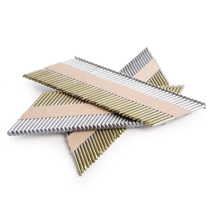 34 degree 0.131 inch 3.33*90mm galvanized paper collated strip framing nails