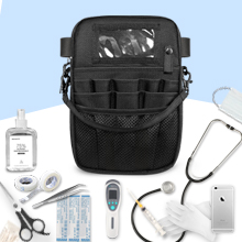 Side Fanny Bag Nursing Pocket Organizer Belt Nursing Accessories Pouch Waist Pack, Pill Bottle Organizer