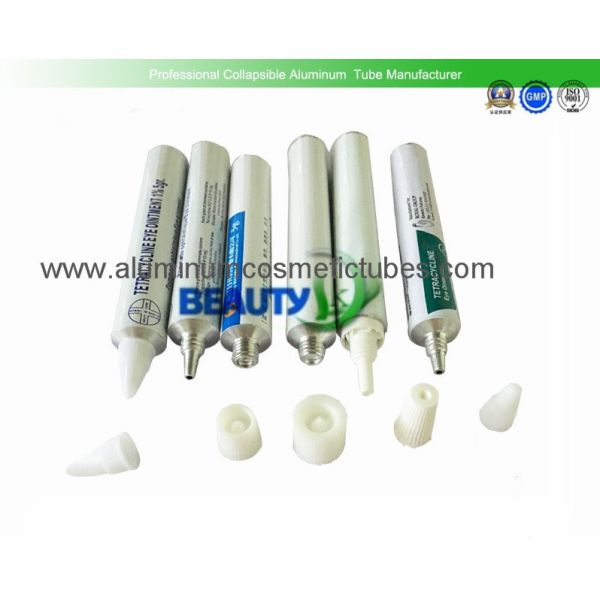 Aluminum Refillable Squeeze Tubes , Lotion Tube Containers Silk Screen Printing