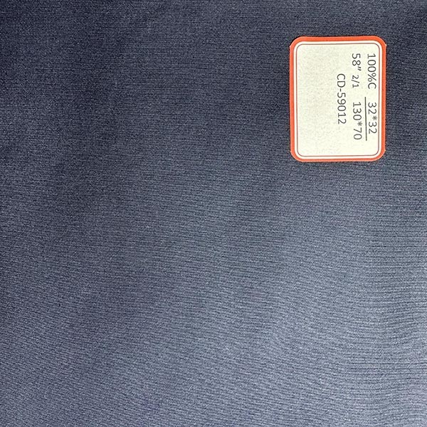 32*32 130*70 Cotton Fabric 2/1 150GSM Clothing Fabric Twill Dyeing