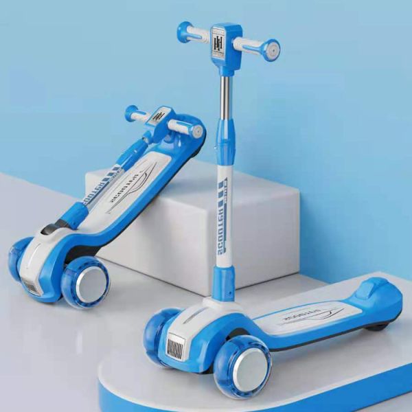 Максимальная нагрузка 50 кг Регулируемый складной детский велосипед Kick Scooter для ребенка легкий