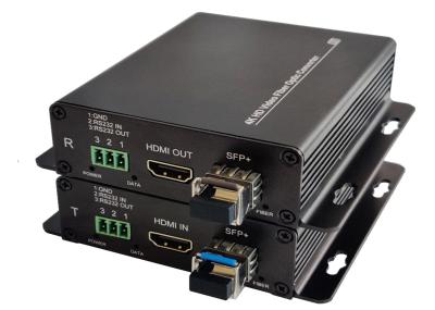 vídeo de 4K HDMI e dados RS232 ao conversor ótico da fibra
