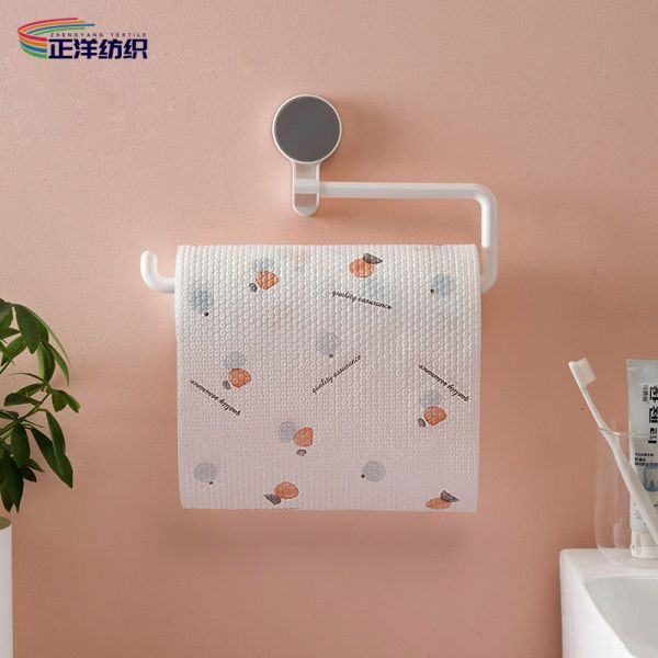 Wood Pulp PP Disposable Cloth Rags 25X8CM 160GSM Disposable Microfiber Towels