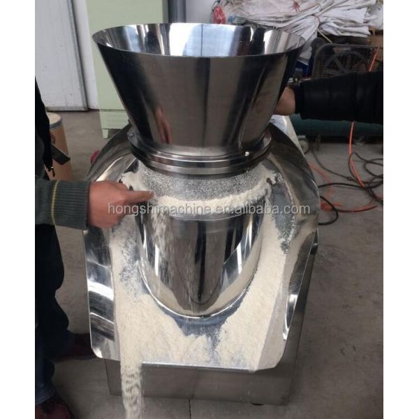 Chicken Essence Granlues Making Machine , Rotary Drum Wet Powder Extruding Granulator Machine