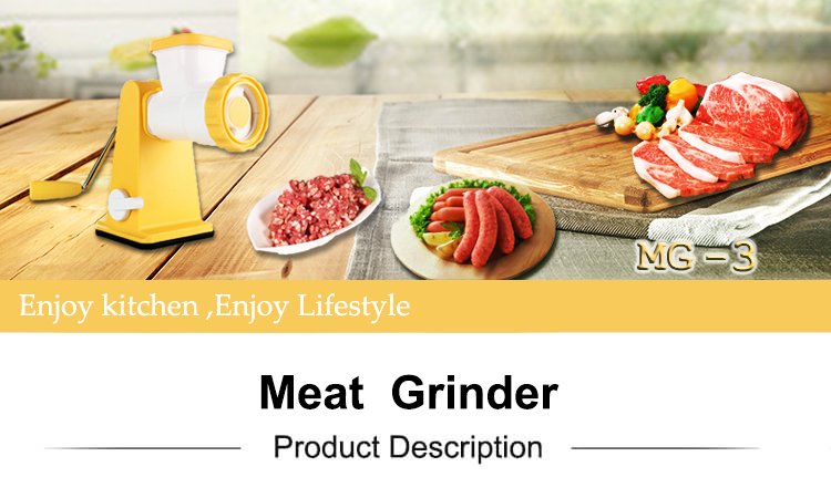 Рука кухни ручная привелась в действие пластиковый ABS PP 5kg/H-10kg/H мясорубки