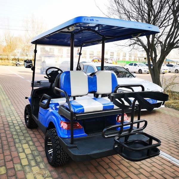Carrinho de golfe ODM azul 6KW 4 lugares elétrico com certificado CE