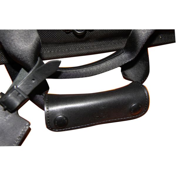 Black 1200D Oxford Fabric Men's Suit Garment Bags With Pockets For Shoulder Strap