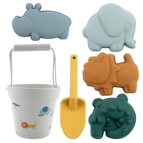 Hot Selling Sand Molds Set Kids Toys Silicone Beach Bucket Set Toy Making lifetime memories one beach trip at a time!