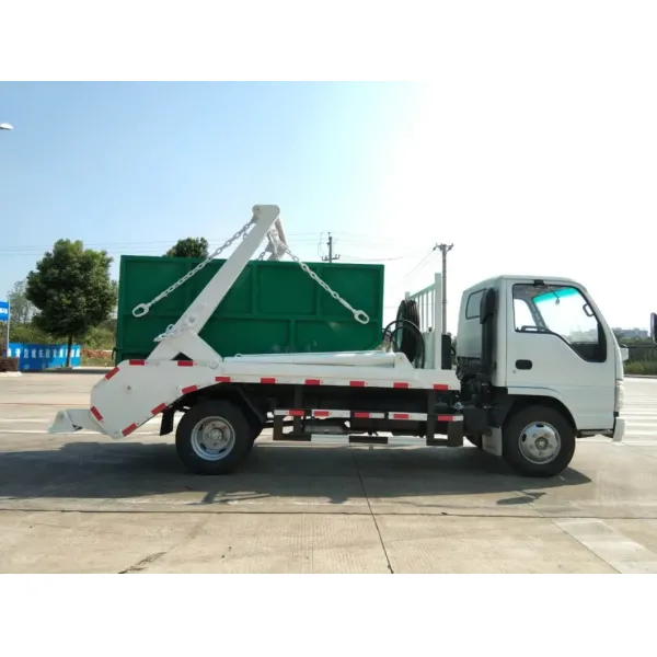 Factory Direct Isuzu Small Hydraulic Swing Arm Garbage Truck
