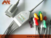 Burdick compatível Direto-conecta o cabo do ECG - 007725, AHA, grampo